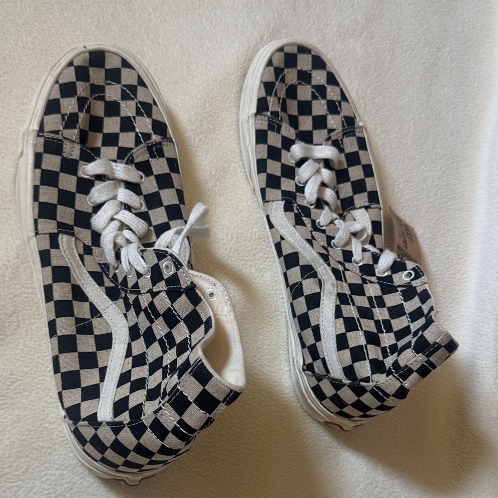 Vans Black and White Checkered High-Tops